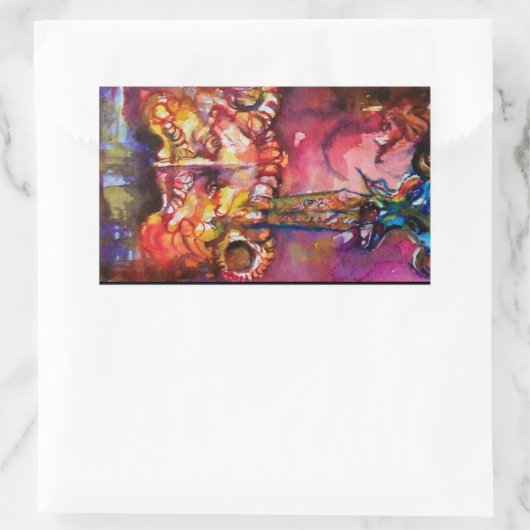 EXCALIBUR RECHTECKIGER AUFKLEBER (Tasche)