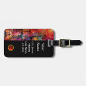 EXCALIBUR RED RUBY MONOGRAM lila blau Gepäckanhänger (Vorderseite horizontal)