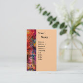 EXCALIBUR, rosa Aubergine Visitenkarte (Stehend Vorderseite)