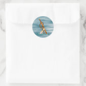 Excalibur Runder Aufkleber (Tasche)