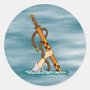 Excalibur Runder Aufkleber
