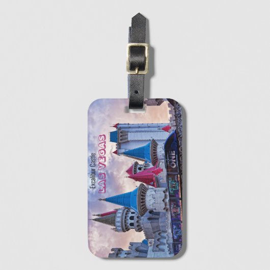 Excalibur Schloss Las Vegas Gepäckmarke Gepäckanhänger (Vorderseite Vertikal)