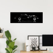 Excalibur Serie IV Black Phaeton 36 x 12 Poster (Heimbüro)