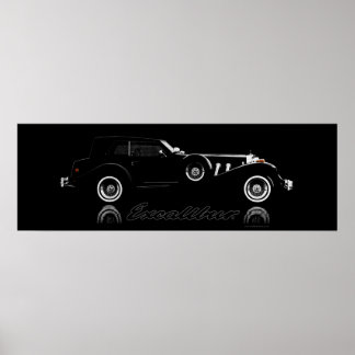 Excalibur Serie IV Black Phaeton 36 x 12 Poster