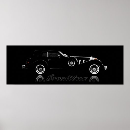 Excalibur Serie IV Black Phaeton 36 x 12 Poster (Vorne)
