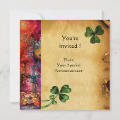 EXCALIBUR, St Patrick's Day Party, Pergament Einladung (Rückseite)