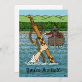 Excalibur und Arthur Einladung (Vorne/Hinten)