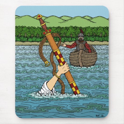 Excalibur und Arthur Mousepad (Vorne)