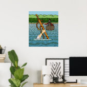 Excalibur und Arthur Poster (Heimbüro)