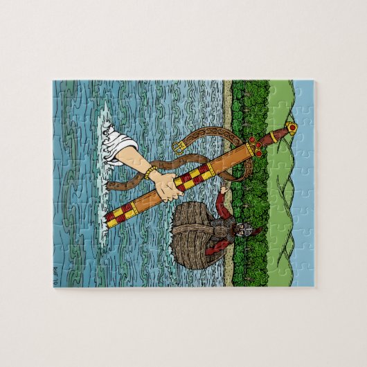 Excalibur und Arthur Puzzle (Horizontal)