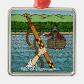 Excalibur und Arthur Silbernes Ornament (Vorne)