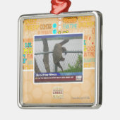 Excaping Schildkröte Silbernes Ornament (Links)