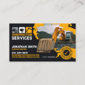 Excavation, Building Construction, Concrete works Visitenkarte (Vorderseite)