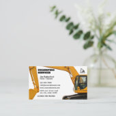 Excavation Services Business Visitenkarte (Stehend Vorderseite)