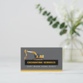 Excavation Services Business Visitenkarte (Stehend Vorderseite)