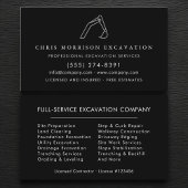 Excavator Construction Operator Company Visitenkarte