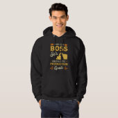 Excavator Dig When Your Boss Construction Worker Hoodie (Vorne ganz)