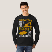 Excavator Driver And Excavator Backhoe Digger T-Shirt (Vorne ganz)
