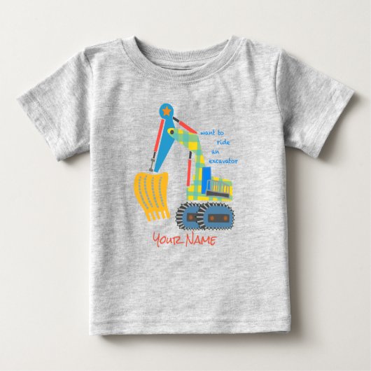 excavator T-shirt (Vorderseite)