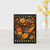 Exceedingly Abundantly - Ephesians 3_20 Christian  Karte (Gelbe Blume)