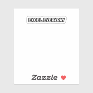 Excel Alltägliche kontinuierliche Verbesserung Aufkleber