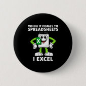 Excel Coworker Birthday Employee Farewell Goodbye Button (Vorderseite)
