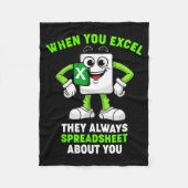 Excel Coworker Birthday Employee Farewell Goodbye  Fleecedecke (Vorderseite)