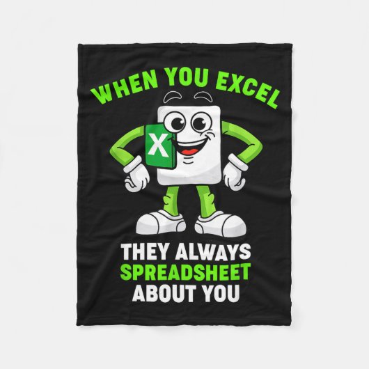 Excel Coworker Birthday Employee Farewell Goodbye  Fleecedecke (Vorderseite)