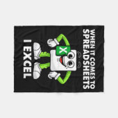 Excel Coworker Birthday Employee Farewell Goodbye Fleecedecke (Vorderseite (Horizontal))