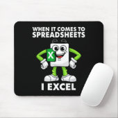 Excel Coworker Birthday Employee Farewell Goodbye  Mousepad (Mit Mouse)