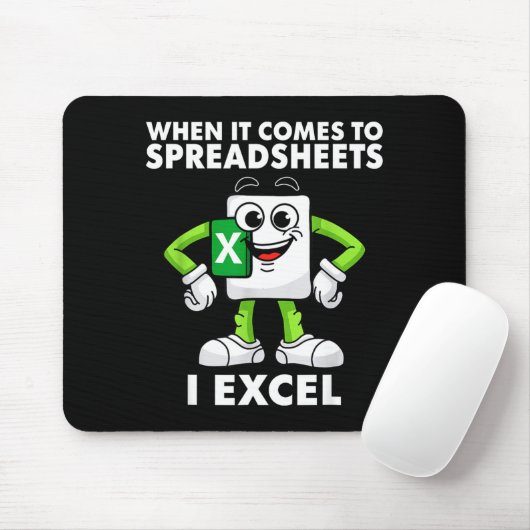 Excel Coworker Birthday Employee Farewell Goodbye Mousepad (Mit Mouse)