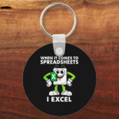 Excel Coworker Birthday Employee Farewell Goodbye  Schlüsselanhänger (Vorderseite)