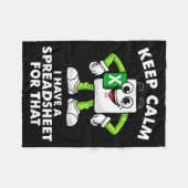 Excel Coworker Employee Farewell Goodbye Birthday Fleecedecke (Vorderseite (Horizontal))