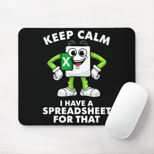 Excel Coworker Employee Farewell Goodbye Birthday Mousepad (Mit Mouse)