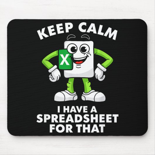 Excel Coworker Employee Farewell Goodbye Birthday Mousepad (Vorne)