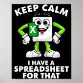 Excel Coworker Employee Farewell Goodbye Birthday Poster (Vorne)