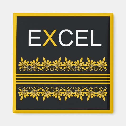 Excel - Ein Wort für Motivation Magnet (Vorne)