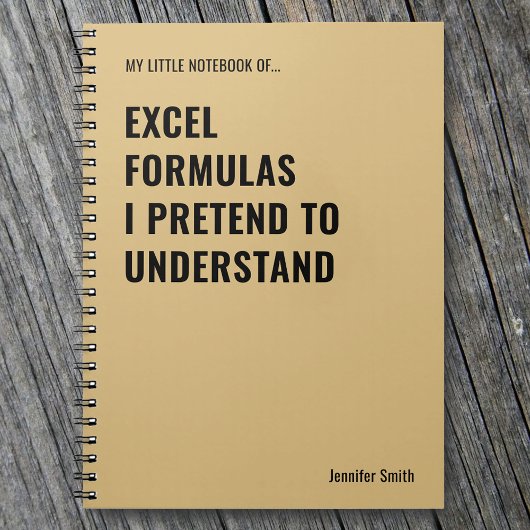 Excel-Formeln, die ich vorgebe zu verstehen Notizblock