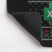 Excel-Freak in den Tabellen hässlicher Pullover Mousepad (Ecke)