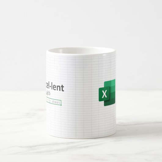 Excel geliehen bei My Job, ich kenne meine Sheet C Kaffeetasse (Mittel)