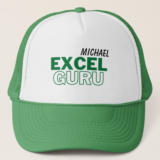 Excel Guru Funny Accounting Trucker Hat Truckerkappe (Vorderseite)