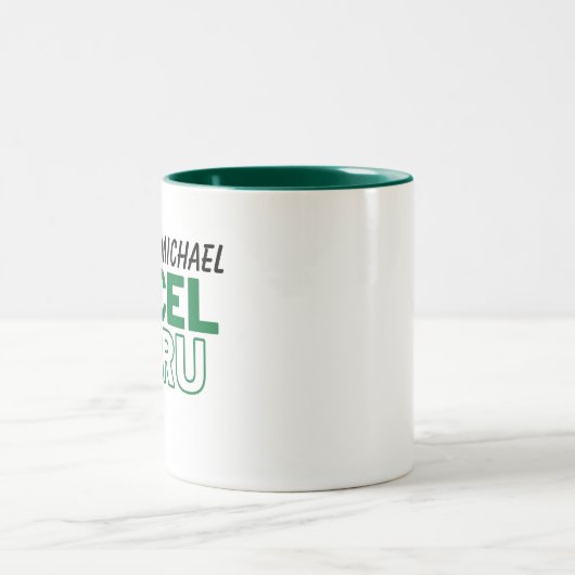 Excel Guru Funny Accounting Zweifarbige Tasse (Mittel)
