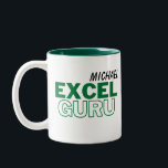 Excel Guru Funny Accounting Zweifarbige Tasse<br><div class="desc">Entscheiden Sie sich für ein tolles Geschenk, geben Sie jemandem eine maßgeschneiderte Tasse, oder Leckerei Sie sich an ein Design, das Sie am Arbeitstag morgens zum Lachen bringt. Erstellen Sie Ihre eigene NERD-Tasse, machen Sie es einzigartig! Bestellen Sie unsere Kollektion der gefährlichsten Tasse, machen Sie die lustigen Witze persönlicher und...</div>
