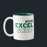 Excel Guru Funny Accounting Zweifarbige Tasse<br><div class="desc">Entscheiden Sie sich für ein tolles Geschenk, geben Sie jemandem eine maßgeschneiderte Tasse, oder Leckerei Sie sich an ein Design, das Sie am Arbeitstag morgens zum Lachen bringt. Erstellen Sie Ihre eigene NERD-Tasse, machen Sie es einzigartig! Bestellen Sie unsere Kollektion der gefährlichsten Tasse, machen Sie die lustigen Witze persönlicher und...</div>