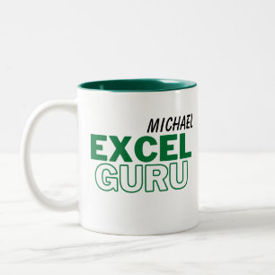 Excel Guru Funny Accounting Zweifarbige Tasse