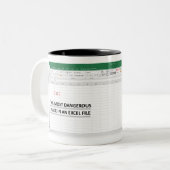 Excel-Motivierend Tasse (Vorderseite Links)