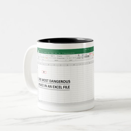 Excel-Motivierend Tasse (Vorderseite Links)