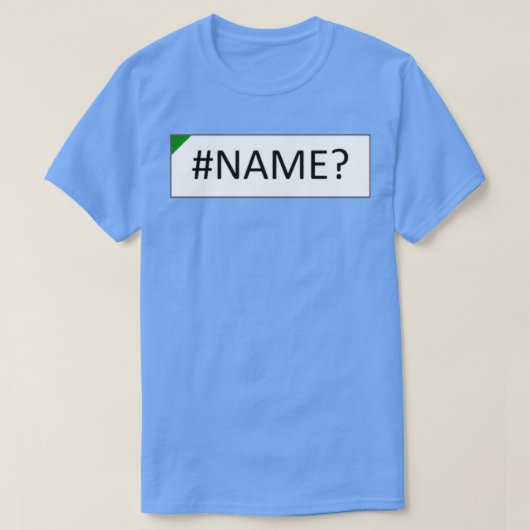Excel-NAME T-Shirt (Design vorne)