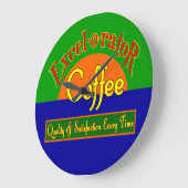 Excel-o-rator-Kaffeemaschine Große Wanduhr (Winkel)