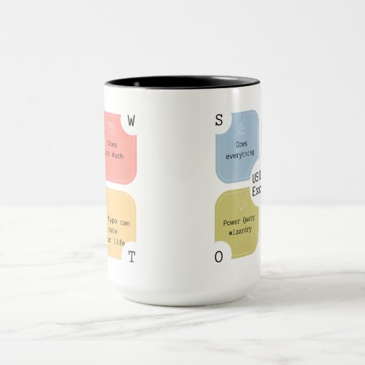 Excel-Spaß | Für Excel Wizard | Funny Spreadsheet Tasse (Zentrum)